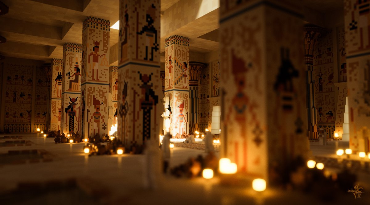 alucard8791's tweet photo. #egyptiantemple #pixelart by #yannickcastaing https://t.co/kl6hoKtYh3