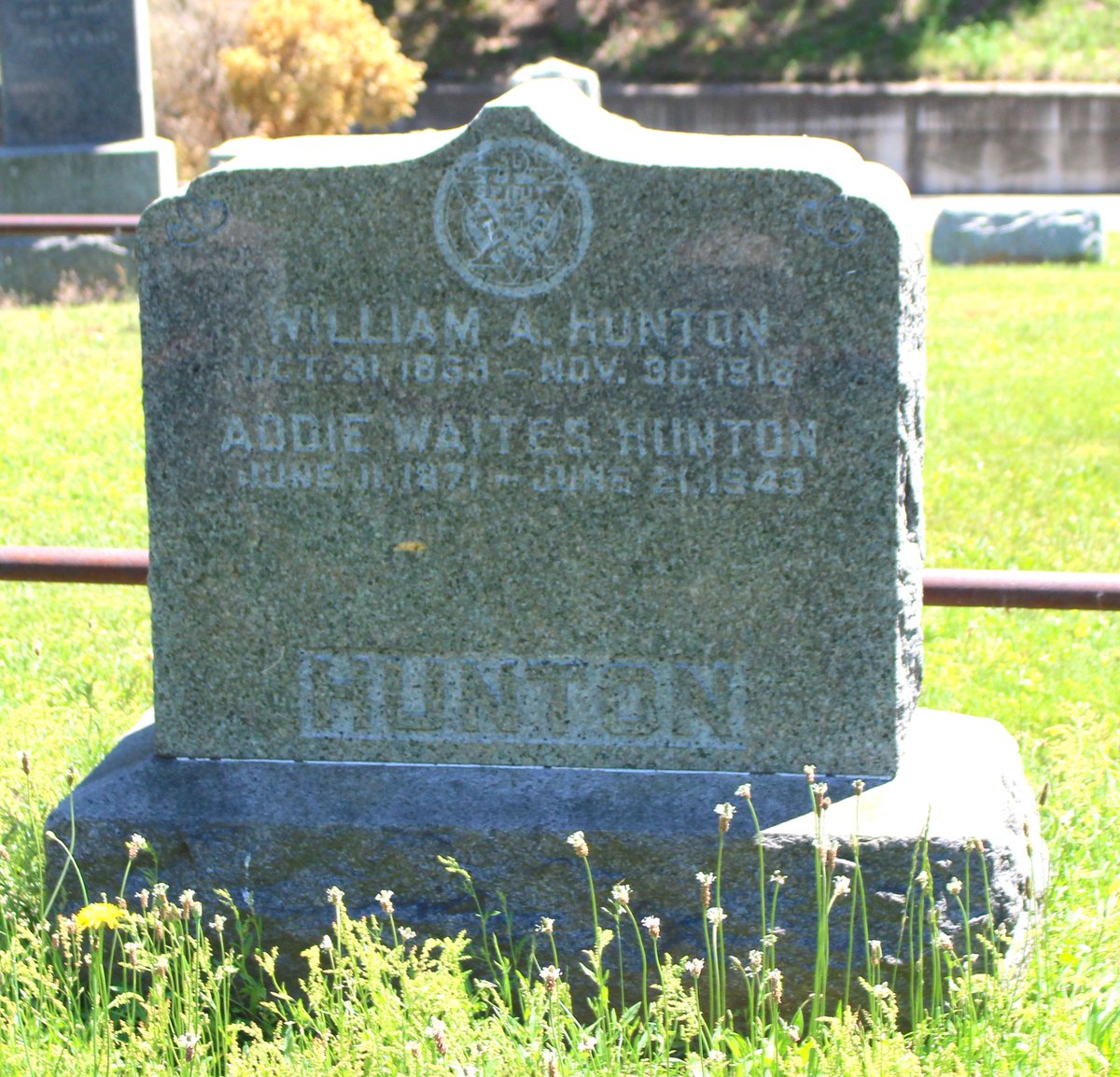 could bring resources, and the opportunity to change the Y from the inside.Addie & William's headstone, at Cypress Hills Cemetery in Brooklyn, bears the Y's emblem, adopted in 1896.