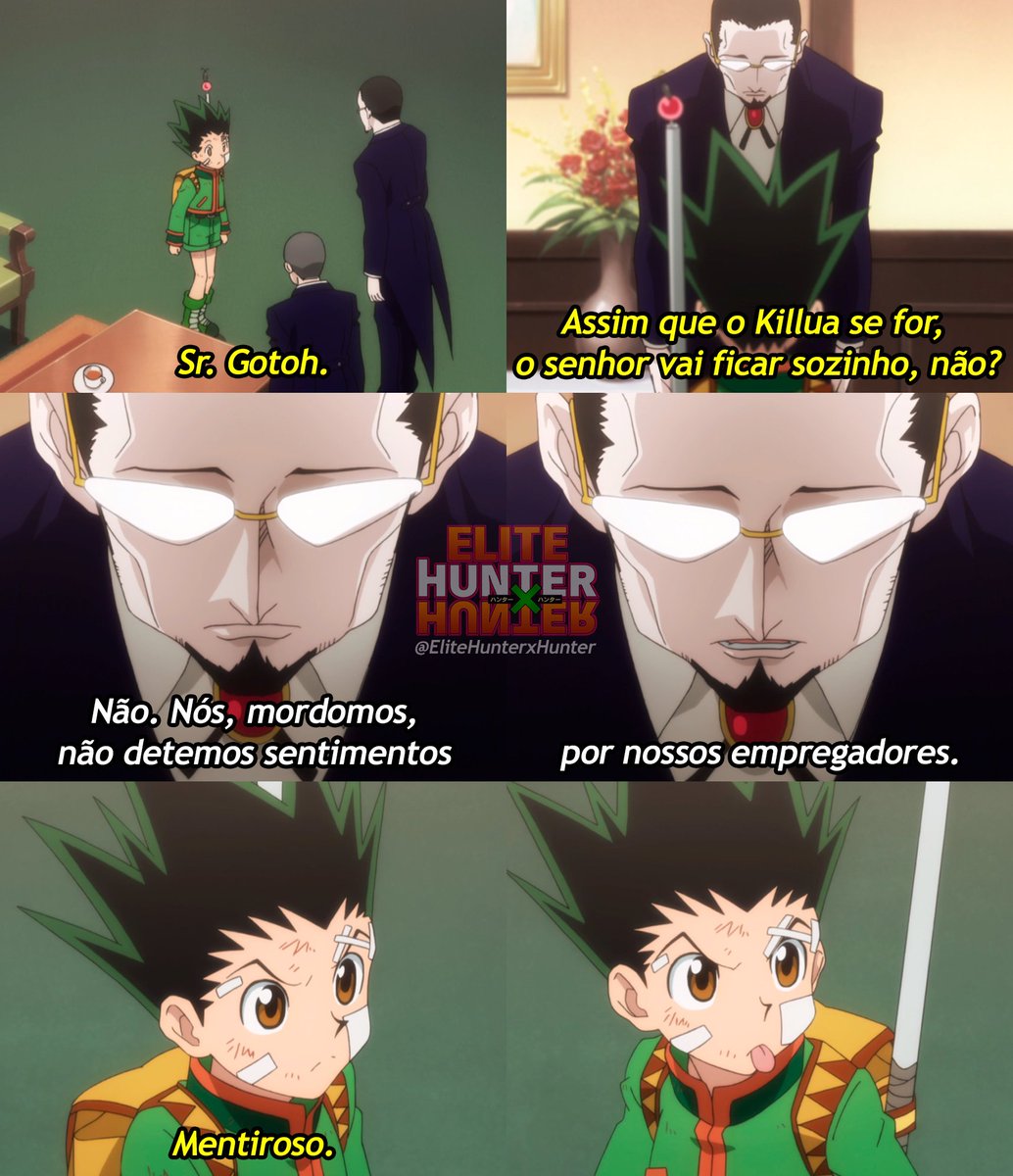 Ao mesmo tempo que Gon sacrificava - Elite Hunter x Hunter