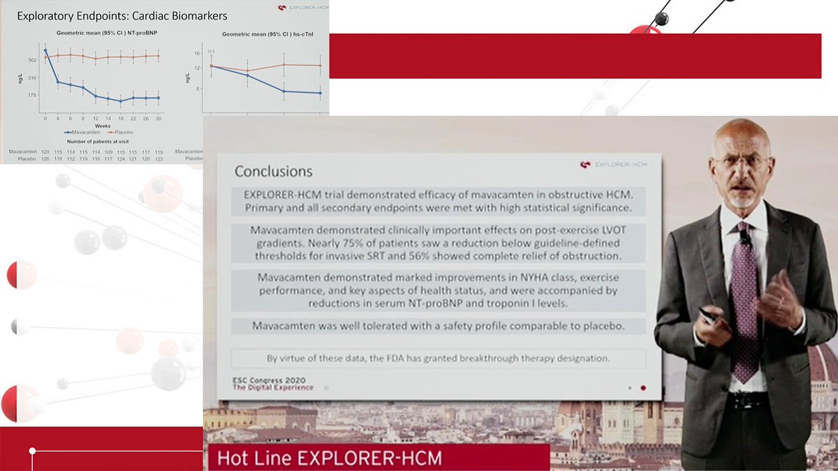 No 4 Explorer-HCM...  #ESCCongress Much needed break-through study for HCM patients. Mavacamten, a new class cardiac myocyte modulator, showing significant improvement in Phase 3 study. This one can say "REMEMBER MY NAME"!  https://www.thelancet.com/journals/lancet/article/PIIS0140-6736(20)31792-X/fulltext #cardioed  @Hragy  #echofirst