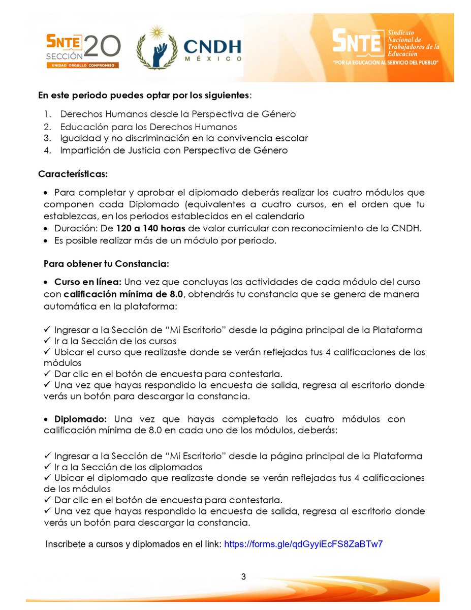 Snte 20 Nayarit On Twitter Convocatoria A Cursos Diplomados Y Conferencias En Linea Snte Cndh 20202 Participa E Inscribete Cursos Diplomados Https T Co 16tvhbysx0 Conferencias Https T Co K6wy40quv5 Https T Co 0bfrqeaclo