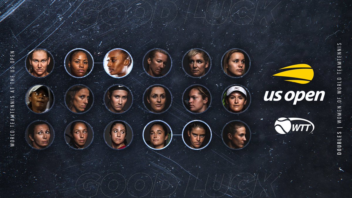 World TeamTennis (@worldteamtennis) on Twitter photo The #WTTFamily and <a href="/HSpecialSurgery/">Hospital for Special Surgery (HSS)</a> would like to wish the women of #WTT2020 good luck 🍀 as they begin doubles play tomorrow at the @USOpen! Check out those WTT doubles pairs! The #WTTFamily and <a href="/HSpecialSurgery/">Hospital for Special Surgery (HSS)</a> would like to wish the women of #WTT2020 good luck 🍀 as they begin doubles play tomorrow at the @USOpen! Check out those WTT doubles pairs!