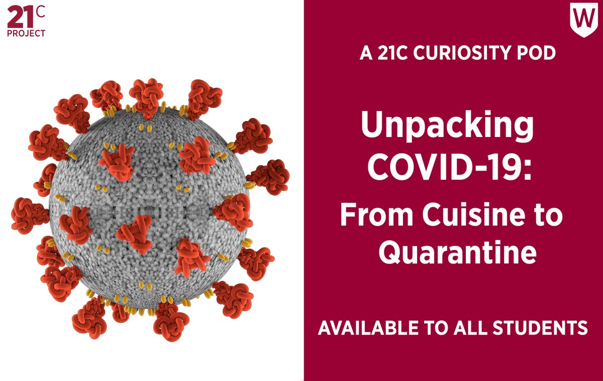 "Unpacking COVID-19: From Quarantine to Cuisine"

Journey through the cloud of fake news and conspiracy theories in this bite sized piece of learning.

AVAILABLE TO ALL STUDENTS!

Register at bit.ly/2FYWyED 

#21C_westernsydney #westernsap