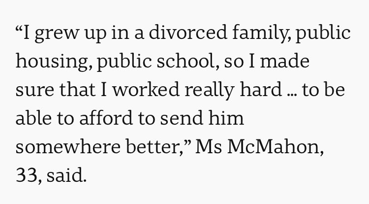 The mum in the ABC catholic school system rip-off article says what many know: that getting a better chance at life comes down to paying for opportunities, in this case education. The great myth of having a go to get a go applies only to the rich - the poor aren’t granted a go.