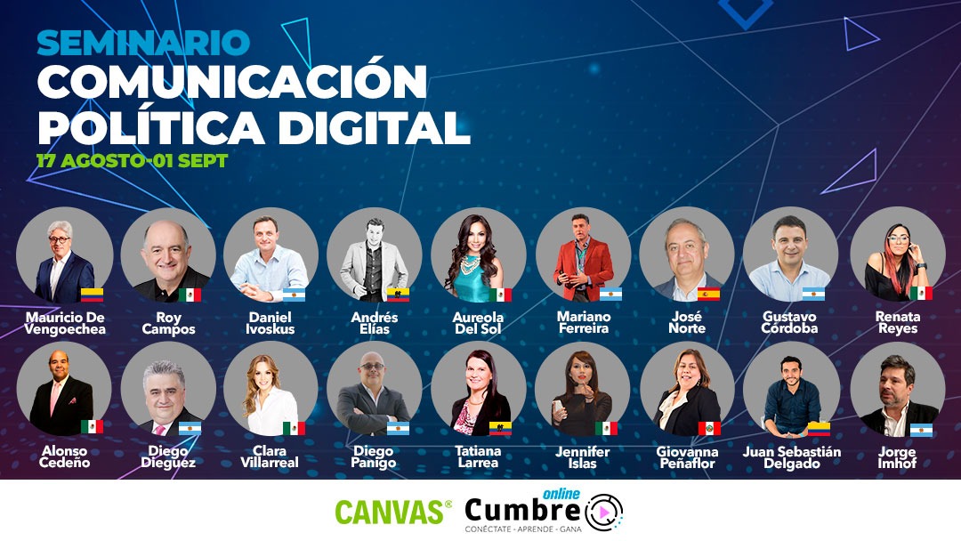CanvasAdSchool's tweet image. 🎓Gracias especiales a nuestros ponentes y todas y todos los asistentes que han estado presentes a lo largo del Seminario de #ComPolDigital Esperamos que haya sido de mucho provecho. ¡Salud! 🥂