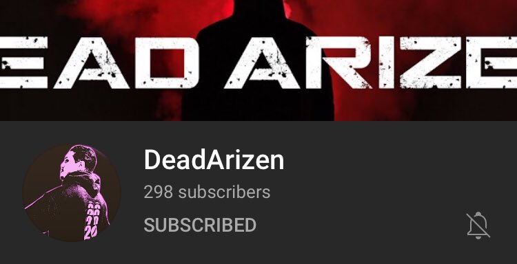 Hey guys can you do me a huge favor? @DeadArizen is only 2 subs away from hitting 300 on YouTube! If you have a sec, please go check his channel out and consider subscribing! See the thread below for my favorite videos of his and his link as well 
