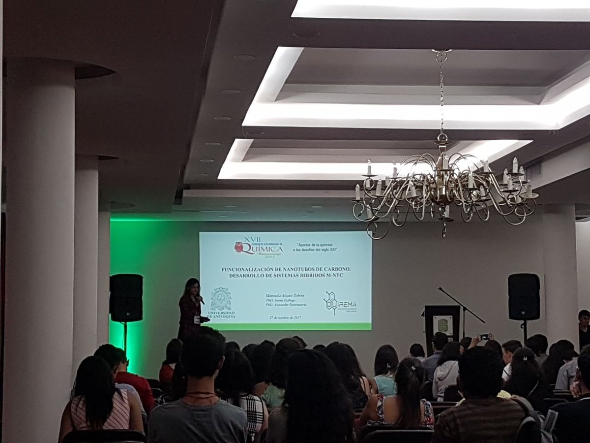 Hi, <a href="/LatinXChem/">LatinXChem</a>! My name is Manuela Alzate (🇨🇴). I'm a BSc chemistry from <a href="/UdeA/">Universidad de Antioquia</a>. My research focused on synthesis and characterization of carbon nanomaterials for nanotechnological applications.
See you soon! #LatinXchem #LatinXChemNanoMat