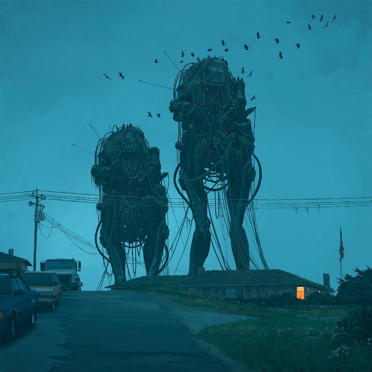 ESPER995's tweet image. Atmosphere. Simon Stålenhag (@simonstalenhag)