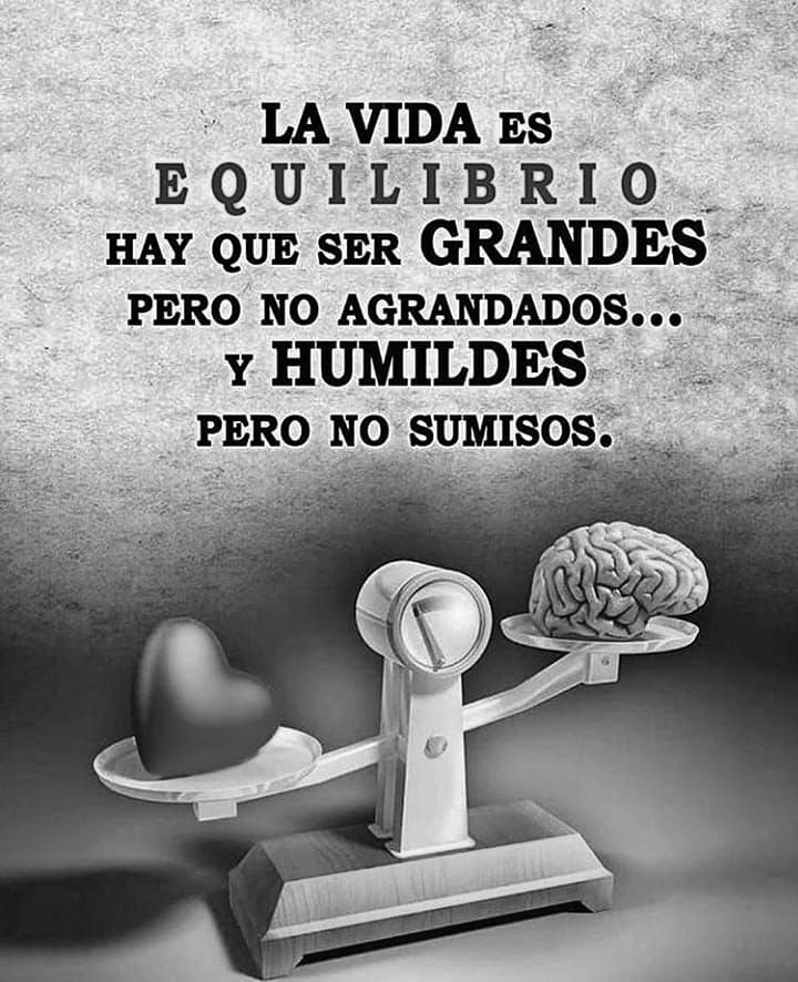 Feliz miércoles.  Buscando el equilibrio.  Besucos