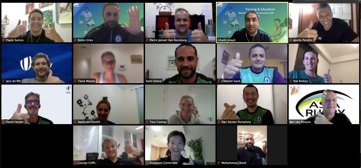 It was a pleasure running another enlightening CPD session session with the West Asia World Rugby Coach Educators last night. It is incredible to see so many people throw themselves into online learning with smiles, well done. #uaerugby <a href="/asiarugby/">Asia Rugby</a> <a href="/WorldRugby/">World Rugby</a>