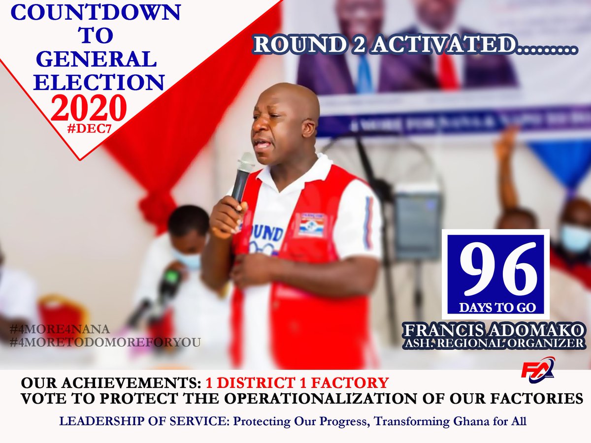 BabaAlh70488236's tweet photo. Leadership of Service
Protecting our Progress
Transforming Ghana
4 more to do more
Agenda 47/47

Francis Adomako Francois,NPP Ashanti Regional Organizer https://t.co/wLmXOFbuHv