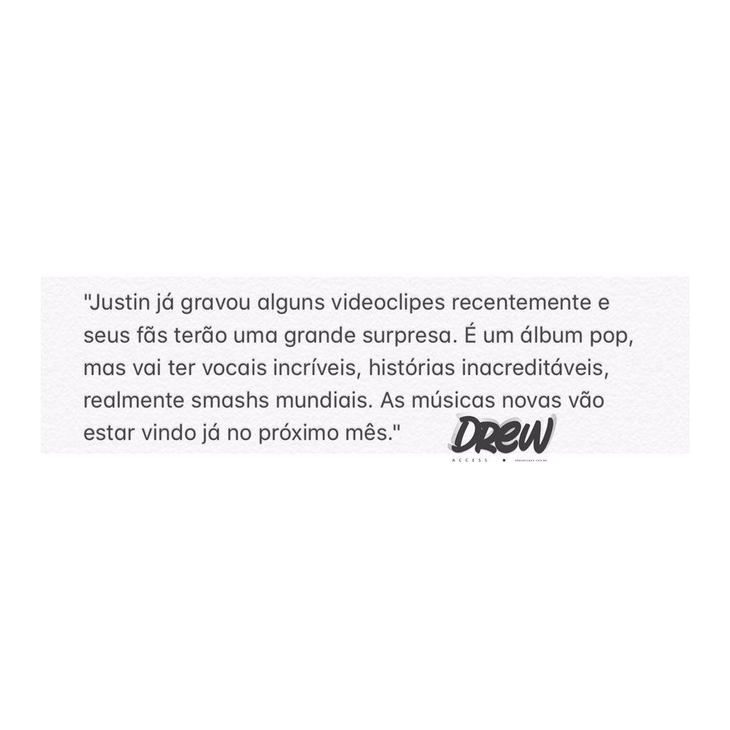 accessdrew's tweet image. É TUDO OU NADA! 

Hailey Bieber curtiu uma publicação de um fã-clube do Justin no Instagram, onde tinha a matéria falando sobre seu próximo álbum realmente vir aí! Confiram a tradução ao lado: