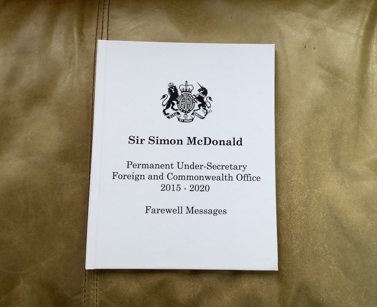Colleagues have been incredibly kind as I leave. Very many thanks, <a href="/FCDOGovUK/">Foreign, Commonwealth & Development Office</a>! Having read 500+ farewell messages, my main conclusion for leaders is that your team notices what you do and how you do it all the time. Now I’ll take a break. No tweets for a while