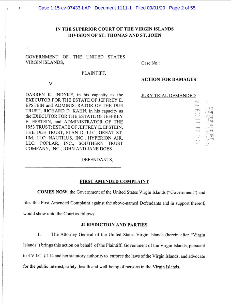 You SHOULD have paid attention If you see “ALT” in a pic = I’ve embedded the linkMaybe you should reread this June 30th subthread I gave you all the documents I could find in Public databases Pretty sure, 1st time the VI AG has particularized  https://twitter.com/File411/status/1289036229389017088?s=20