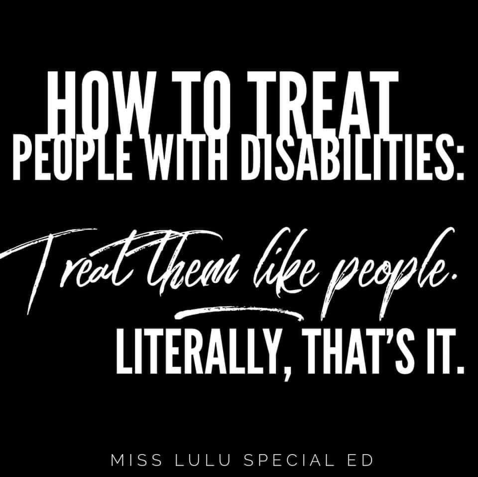 MinnieGomez's tweet image. Yes! It’s that simple.   
#specialneedsmommy #personfirstlanguage #treatpeoplewithkindess #bekind #dontdistheirabilities #differentisbeautiful