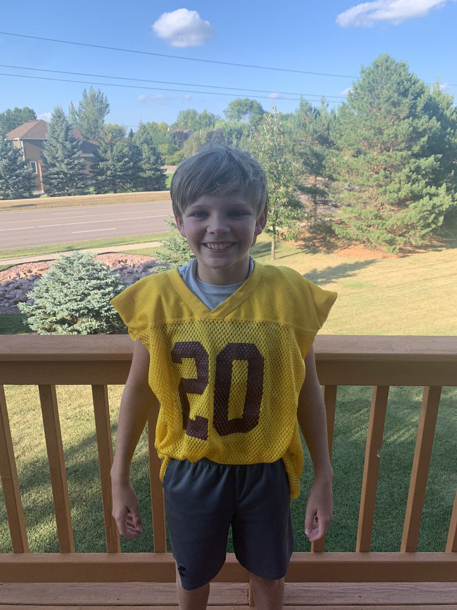 My boy wants to be the “Wolverine” <a href="/BrianDawkins/">Brian Dawkins</a> this year on D.  Thank you <a href="/YouTube/">YouTube</a> for enabling him to watch history.