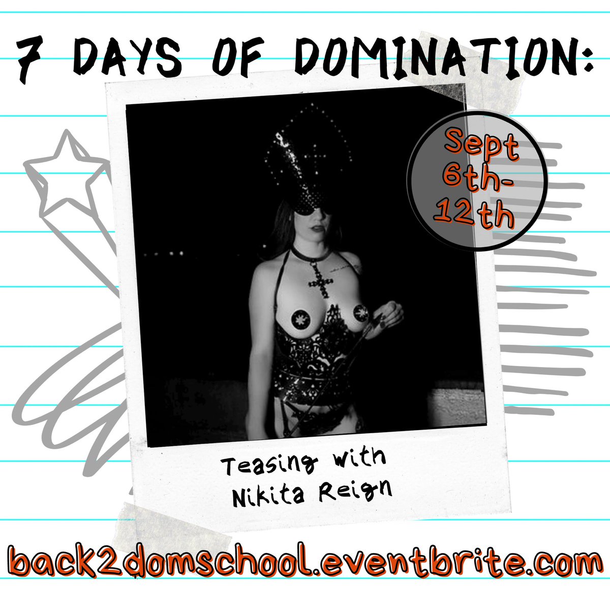 lolajeandotcom's tweet photo. The first four days of #7daysofdomination have us drooling. Which topics are you looking forward to most? #everydamnday
https://t.co/yklLwiTX0f
@MzNikitaReign @DiaDynasty @AmazonMaddox @YesMissShayla @ladyeuphorianyc @MsBettieBondage @VivienneVai @mistress_sybil @Audrey_Fatale https://t.co/j7bzivcUrq