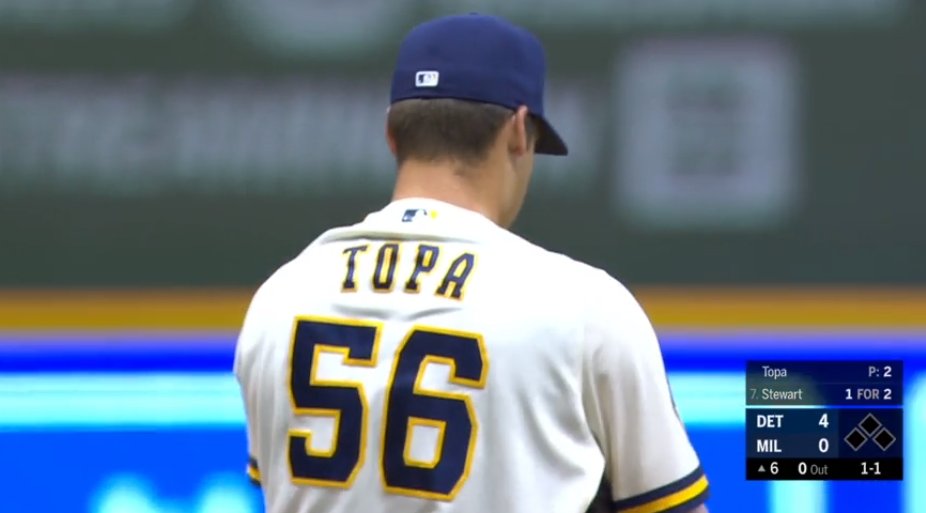 19,843rd player in MLB history: Justin Topa (cont.)- 131 IP w/ Rockland Boulders of the independent Can-Am League over '17/'18- signed w/ TEX in June '18; released after season-  @PitchingNinja tweeted clip of him throwing 99 in a bullpen on 3/22/19- signed w/ MIL on 3/28/19