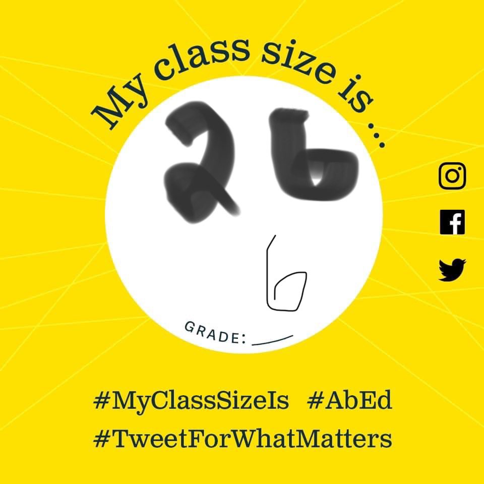 Jen_Chahal's tweet image. #MyClassSizeIs  #AbEd #TweetForWhatMatters