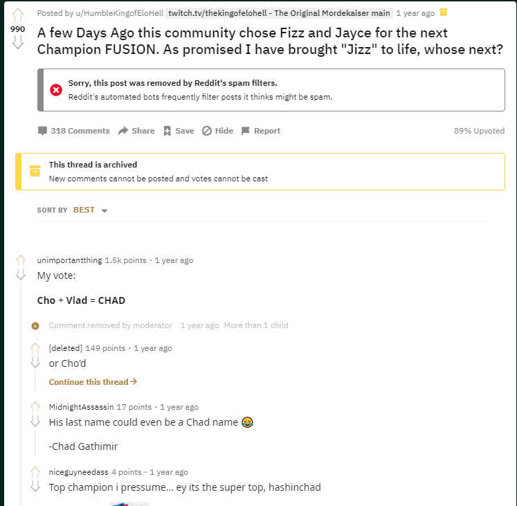 KingofEloHell's tweet image. $1,000 to the person who helps me get unbanned from Reddit &amp;amp; ALSO the r/LeagueofLegends subreddit. 

I was banned without reason- denied justice and even punished when I appealed to the admin u/Chtorrr.

I need help. Tag Reddit admins, LoL celebs, retweet
imgur.com/gallery/NoLpDc2