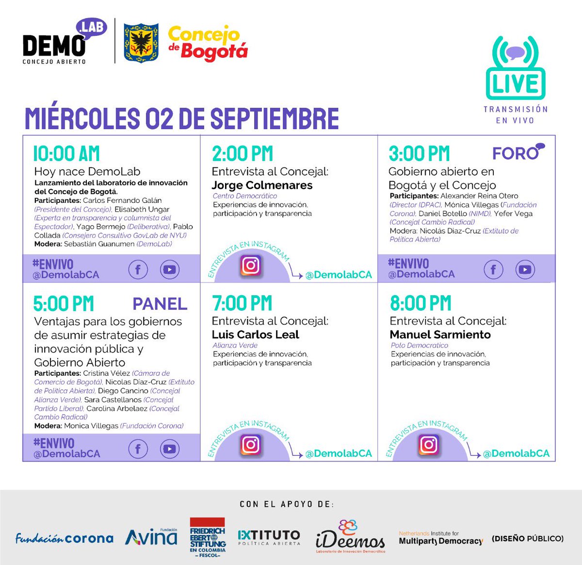 andresonzaga's tweet image. Estamos listos para iniciar las conversaciones sobre Gobierno Abierto, Innovación y Ciudadanía. Prográmate con #DemoLabEnElConcejo
👇facebook.com/demolabca