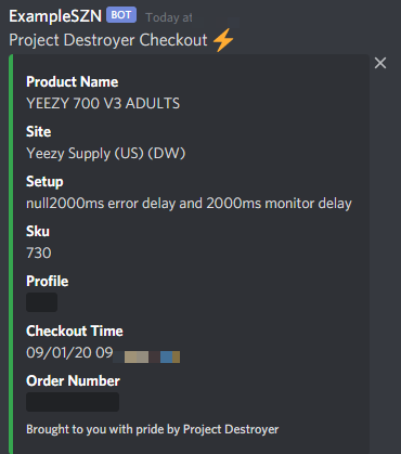 ExampleSZN's tweet image. Thanks to the squad.
Bot: @balkobot @destroyerbots @polarisaio 
Adidas accounts: @SNKRgenOfficial 
Proxies: @StrainProxies 🤫
