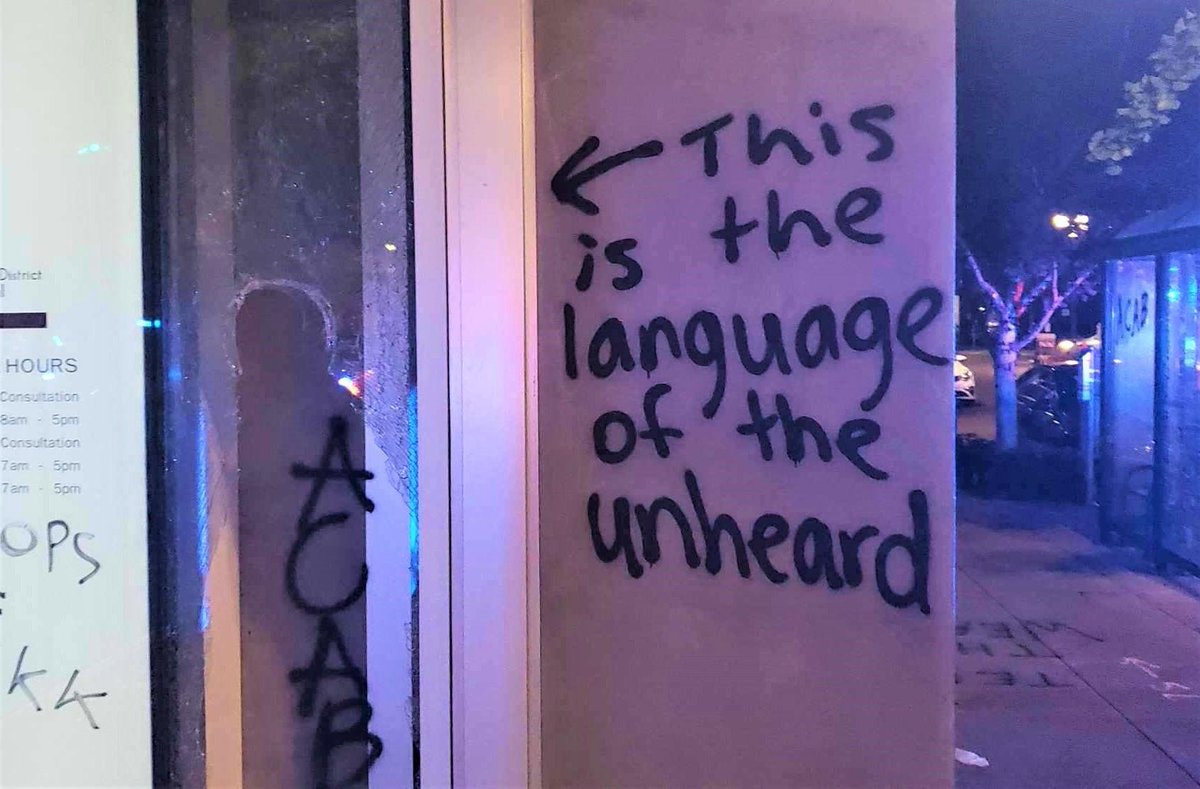 Overnight on 31 Aug–1 Sep, a Portland BLM-antifa gathering on its 95th night became a riot after they broke windows, burglarized business & lit a fire in an occupied apartment building. They wrote "How much does it take to show you we are serious" at scene  https://www.portlandoregon.gov/police/news/read.cfm?id=261158