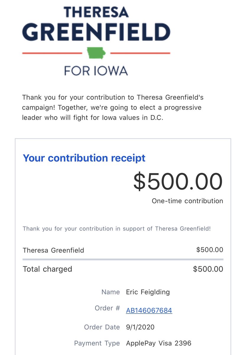 9) For all my friends and colleagues suffering in Iowa, this is for you. Godspeed  @GreenfieldIowa.  https://secure.actblue.com/donate/tg-website-2020?refcode=twitter-ericfeiglding