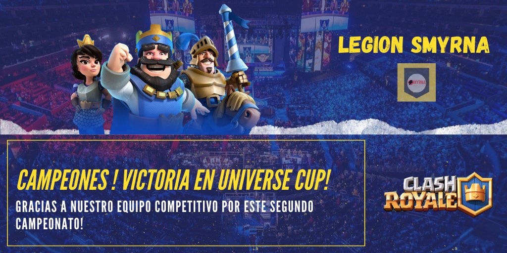 Gracias a <a href="/CR_JoseGuevara/">José Guevara</a> y todo el equipo competitivo por tan gran desempeño en la #Universecup; Con esto logran el segundo campeonato oficial de Legión Smyrna.