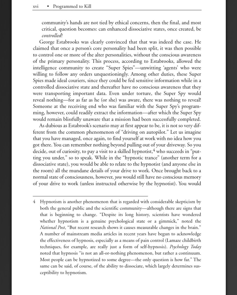 These three pages are, in essence, theses statements for the book. "Would the CIA or other US intelligence agencies be restrained... from inflicting trauma (that could cause persons to dissociate/develop multiple personalities)?"