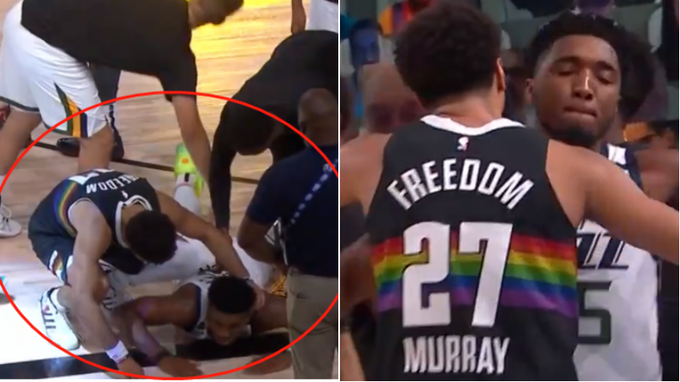 【影片】太暖了！米切爾致命失誤後倒地懊惱，誰注意到Murray？飛奔安慰送出擁抱！-黑特籃球-NBA新聞影音圖片分享社區