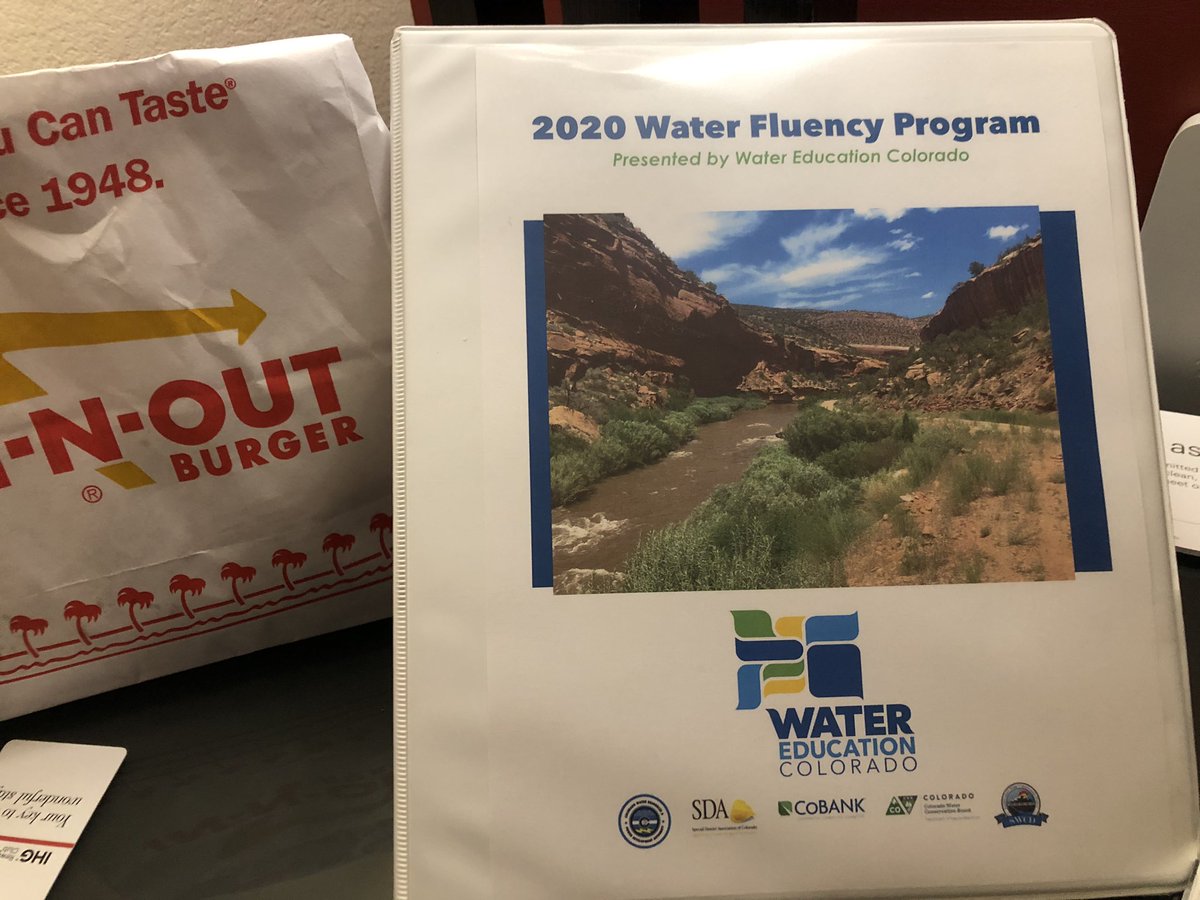 SARC8427's tweet photo. Excited for @WaterEdCO 2020 Water Fluency Program Session 2 Wednesday & Thursday! #cowaterplan #WEN #SWEAP https://t.co/4YQTDXITfk