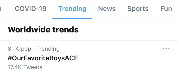   #OurFavoriteBoysACE really are global idols. We are trending #8 Worldwide.  #ACE  #에이스  #Favorite_Boys #호접지몽  #胡蝶之夢  #HJZM  #도깨비