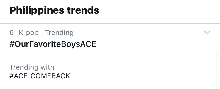   #OurFavoriteBoysACE is climbing up the trends at 6th in the Philippines!  #ACE  #에이스  #Favorite_Boys #호접지몽  #胡蝶之夢  #HJZM  #도깨비