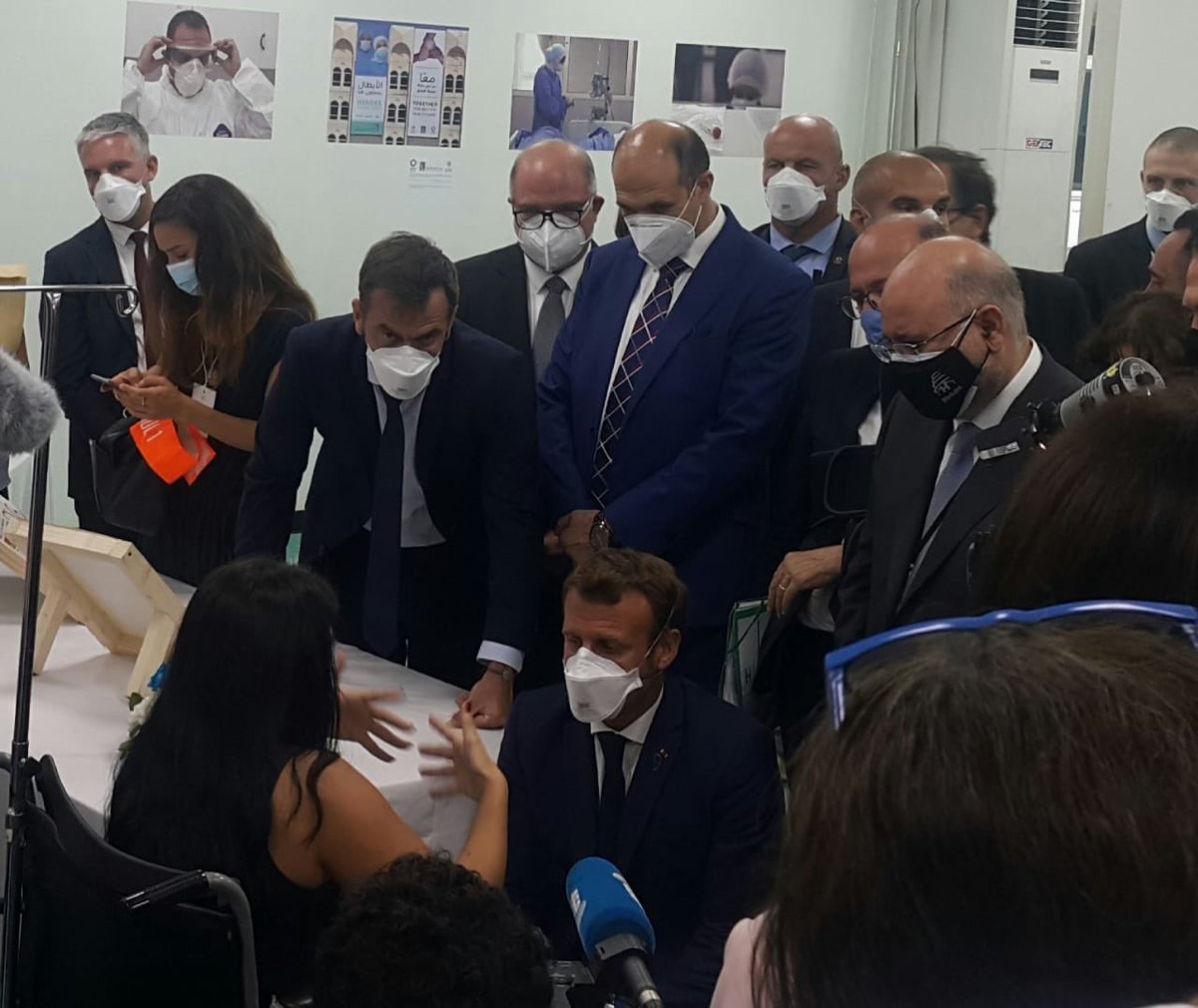 1.6 President  @EmmanuelMacron’s visit to RHUH, and the announcement of a €7 million to support the hospital, are very significant: Both acknowledge the important role of the health sector especially during these difficult times, and also underscore the following points: