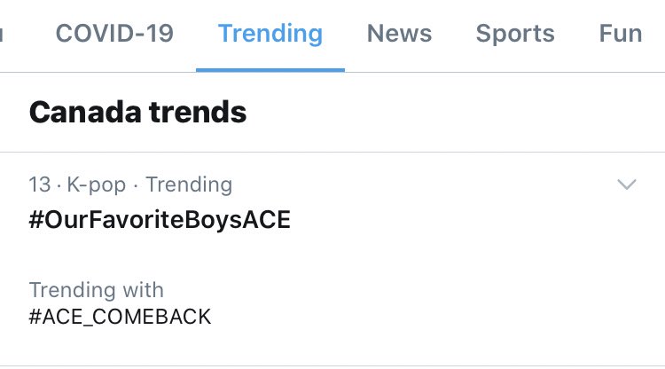  Canada Choice are here too, trending  #OurFavoriteBoysACE to 13th!  #ACE  #에이스  #Favorite_Boys #호접지몽  #胡蝶之夢  #HJZM  #도깨비