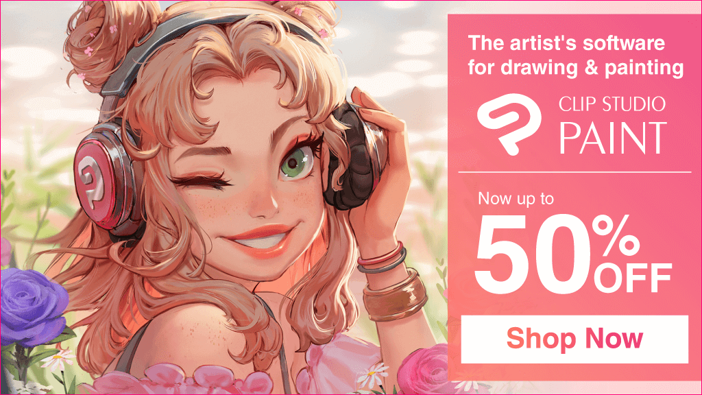CLIP STUDIO PAINT on Twitter "Get 50 off Clip Studio Paint in our