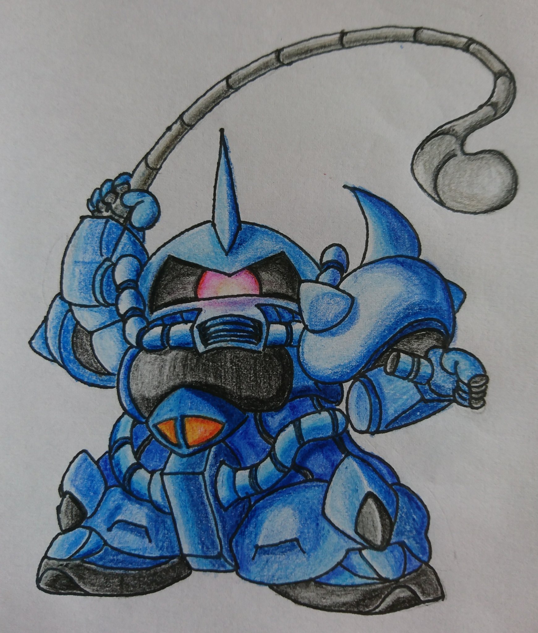 Yoshiwo Tw ９月２日はグフの日ということで 以前書いたイラストを塗ってみました Sdガンダム Gundam グフの日 塗り絵 イラスト イラスト好きな人と繋がりたい T Co 7nsmoptijm Twitter