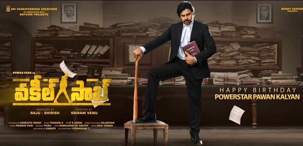RaviSankarG10's tweet photo. #HBDPawanKalyan @PawanKalyan  #VakeeISaab boss is back ❤️❤️❤️❤️ https://t.co/0a5tMZW7zB