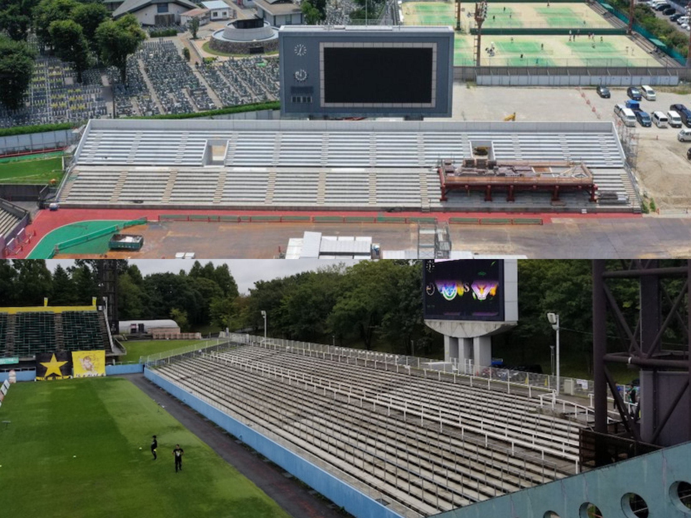 Ocb 桜スタジアム改修後の各スタンドのイメージ 新メインスタンド 駅前不動産スタジアム ホームゴール裏 ヤマハスタジアム アウェイゴール裏 栃木県グリーンスタジアム T Co 7op5unggvb Twitter