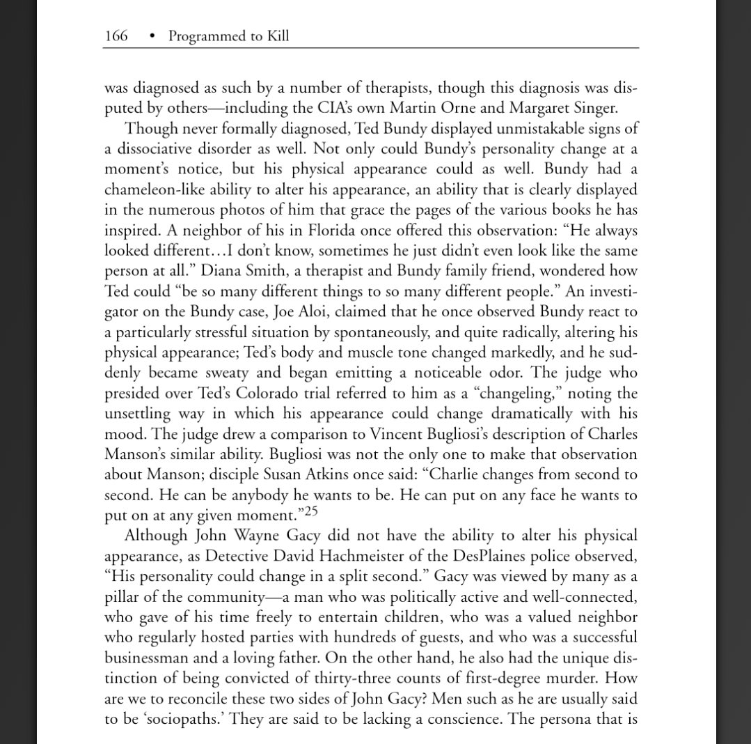 On some peculiar similarities between serial killers, with special appearances by Kemper, Mullin, Bianchi, Bundy, and Gacy.