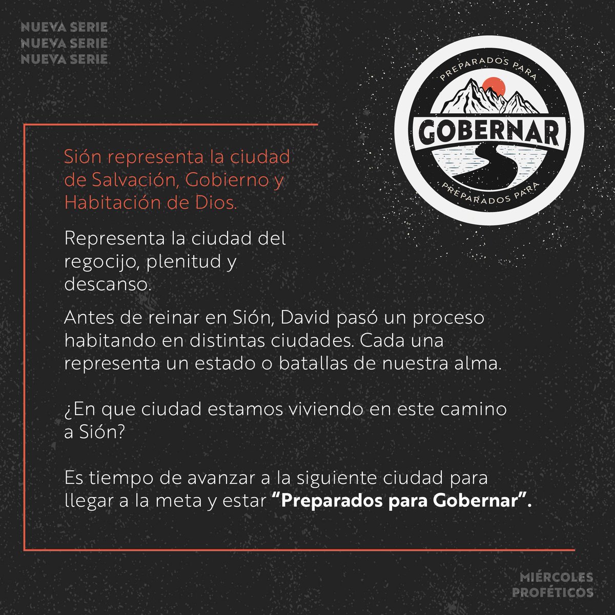 MinisTsebaoth's tweet photo. ¡Nuevo mes, nuevas series! 🔥
No se pierda mañana a las 7:00pm, el estreno de la serie: 
"Preparados para gobernar". en #MiércolesProféticos 

Aquí les contamos de que se trata ⬇️
#IglesiaenLinea #TsebaothenCasa https://t.co/JHuLVoB3mc