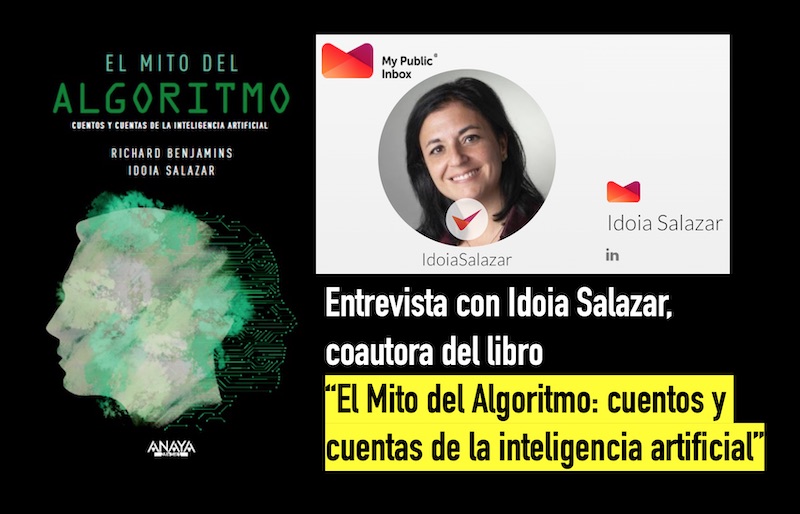 chemaalonso's tweet image. El lado del mal - Entrevista con Idoia Salazar (mypublicinbox.com/idoiasalazar) coautora del libro “El Mito del Algoritmo: cuentos y cuentas de la inteligencia artificial” elladodelmal.com/2020/09/entrev… #IA #AI @Anaya_Multimed @idoiasalazar @vrbenjamins #InteligenciaArtificial #libros