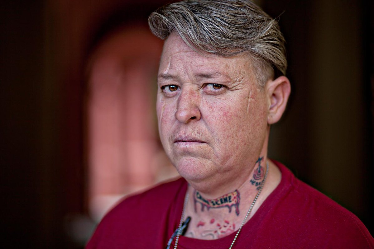 Cleo is a combat veteran and a masterful storyteller. I met her in Phoenix. Her tattoos and her scars tell her story. Does she look like someone who attempted  #suicide? Here's her story:  http://livethroughthis.org/cleo-deloner/  #bethere  #suicideprevention  