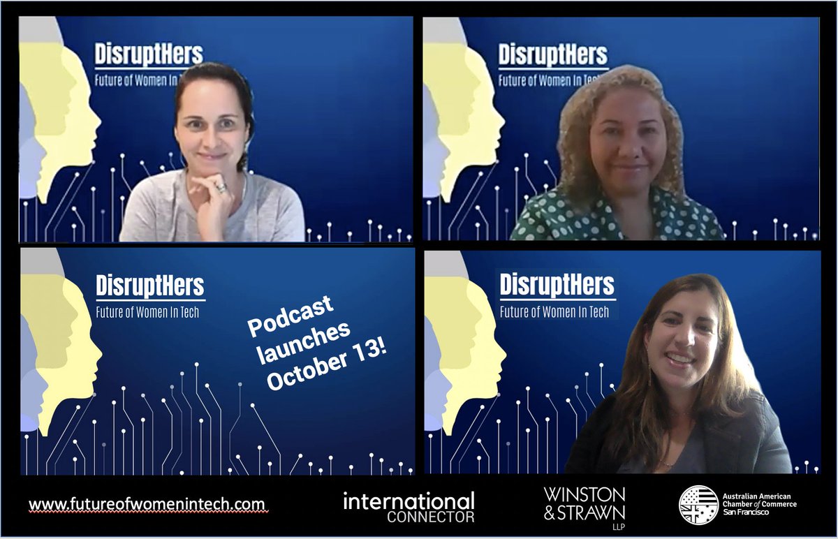 1st DisruptHers podcast recording down! We dived into Unconscious Bias &amp; the impact on women in the workplace today. <a href="/MartiGrimminck/">Marti Grimminck</a> <a href="/amandarich01/">Amanda Richardson</a> <a href="/CoderPad/">CoderPad</a> <a href="/mspaulinefetaui/">paulinefetaui</a> <a href="/RiverCityLabs/">🚀River City Labs</a> <a href="/WinstonLaw/">Winston & Strawn LLP</a> <a href="/IntlConnector/">International Connector</a> <a href="/sfaussies/">SF Aussies</a> Series launches Oct 13 #DiversityandInclusion