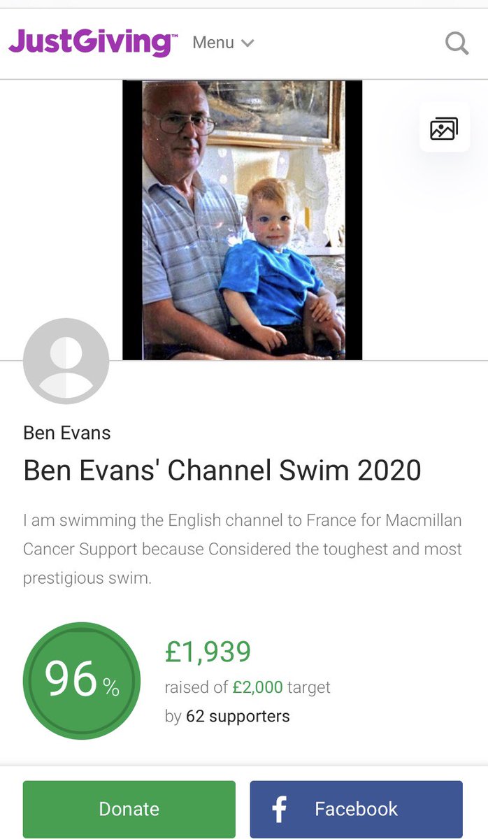 Good luck to Ben Evans on his attempt to swim the English Channel this week
