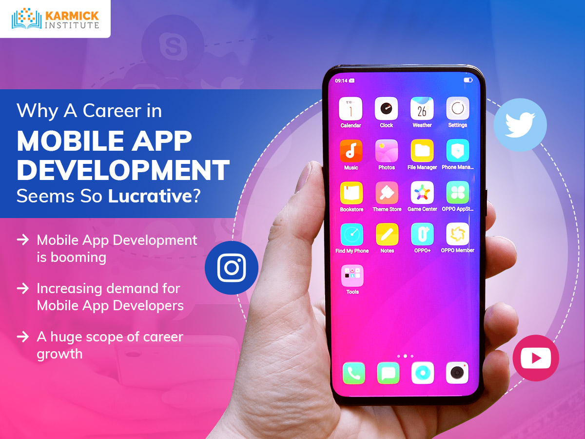 KarmickInst's tweet image. Mobile app developers are high in demand and their careers are becoming more promising day by day. Do you want to know why a career in mobile app development is so lucrative? Read our blog to find out now! bit.ly/32MeTMW

#Career #MobileAppDevelopmentCourse