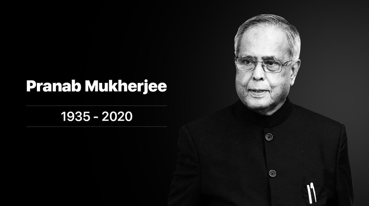 #RIP #PranabMukherjee