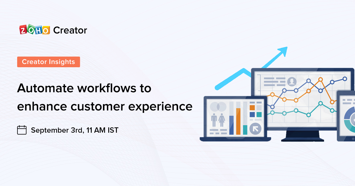 ZohoCreator's tweet image. #CreatorInsights ⌛️ Just one day to go!
Register for our live workshop to learn how to automate workflows for better customer engagement. Click here 👉🏼  zoho.to/Creator-Insigh… 

#applicationdevelopment #onlineworkshop #technology
