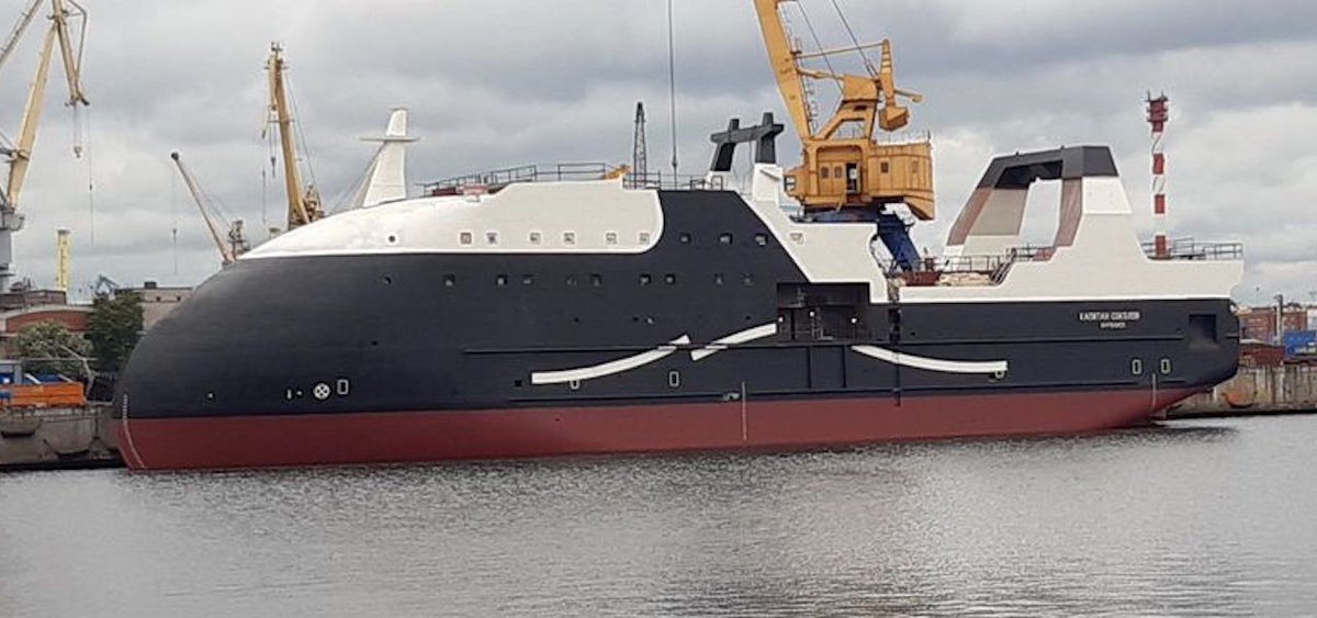New Norebo trawler Kapitan Sokolov floated off at Northern Shipyard
fiskerforum.com/norebo-trawler…